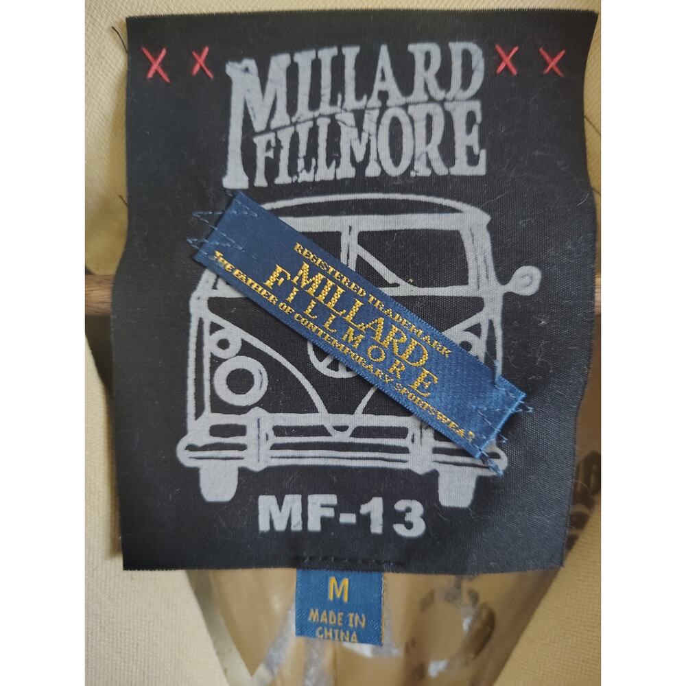 Millard Fillmore MF-13 Linen Blazer Women’s M Mustard Boho Western Jacket - Picture 4 of 6